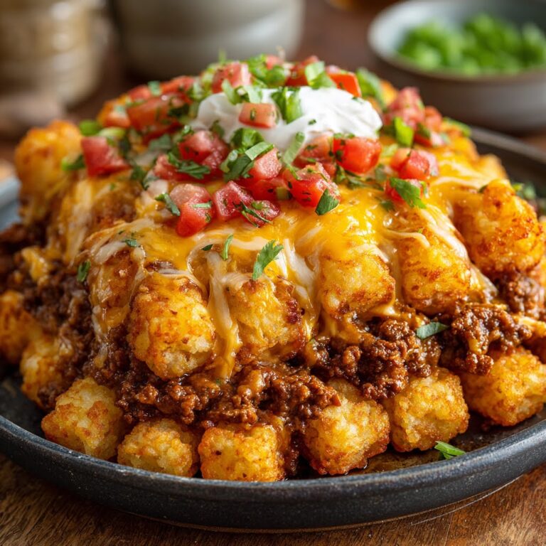 Beef Taco Tater Tot Casserole